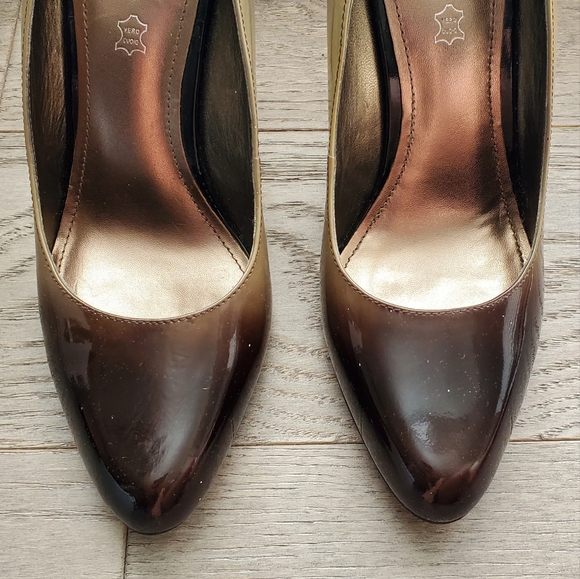 Aldo tan ombre patent leather heels - Picture 3 of 12